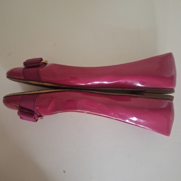 Salvatore Ferragamo Varina flats pink patent leather ballet flats SZ 7.5 - Picture 10 of 16